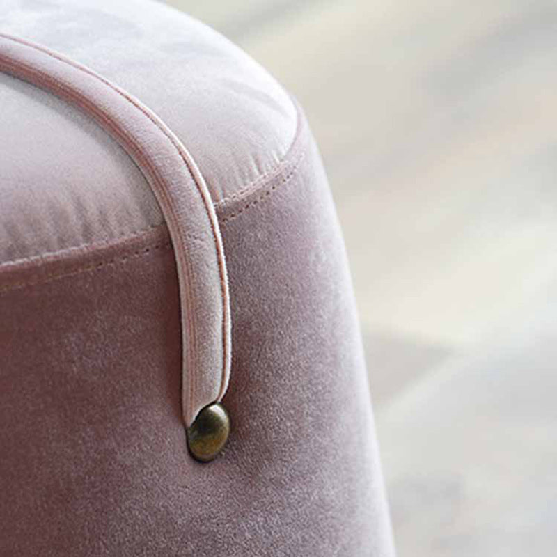 Modern Simplicity Round Square Fabric Sponge Footstool For Living Room