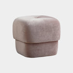 Modern Simplicity Round Square Fabric Sponge Footstool For Living Room