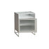 Modern Simplicity Cube Square Iron Glass Nightstand 3 - Cabinet For Bedroom