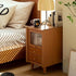 Contemporary Retro Cherry Wood Nightstand 1 - Cabinet For Bedroom