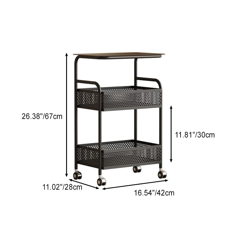 Contemporary Nordic Iron Glass Side Table 3 - Tier For Living Room