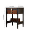 Traditional French Solid Wood Red Oak Nightstand 1 - Drawer For Bedroom