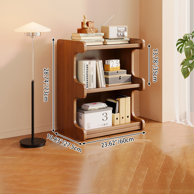 Contemporary Simplicity Square Bamboo Medium Density Fiberboard Storage Cabinets Bookshelf 3/4 - Tier For Study