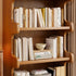 Contemporary Simplicity Square Bamboo Medium Density Fiberboard Storage Cabinets Bookshelf 3/4 - Tier For Study