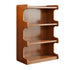 Contemporary Simplicity Square Bamboo Medium Density Fiberboard Storage Cabinets Bookshelf 3/4 - Tier For Study