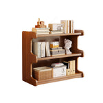 Contemporary Simplicity Square Bamboo Medium Density Fiberboard Storage Cabinets Bookshelf 3/4 - Tier For Study