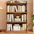 Contemporary Simplicity Square Bamboo Medium Density Fiberboard Storage Cabinets Bookshelf 3/4 - Tier For Study