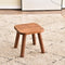 Modern Minimalist Square Wooden Low Stool For Living Room