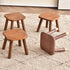 Modern Minimalist Square Wooden Low Stool For Living Room