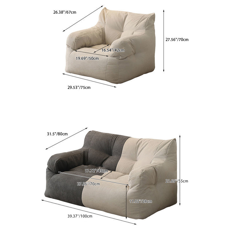 Modern Minimalist Square Tatami Fabric Sofa For Living Room