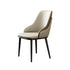 Contemporary Nordic Square Upholstered Leather Carbon Steel Dining Chair Mezzanine Backrest For Dining Room