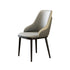 Contemporary Nordic Square Upholstered Leather Carbon Steel Dining Chair Mezzanine Backrest For Dining Room
