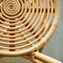 Contemporary Boho Round Rattan Accent Chair Backrest For Living Room