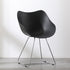 Contemporary Nordic Curved Iron Plastic Chair Backrest Armrest For Living Room