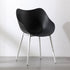 Contemporary Nordic Curved Iron PVC Chair Backrest Armrest For Living Room