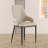 Contemporary Scandinavian Curved Square Leather Carbon Steel Chair Backrest Armrest For Living Room