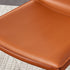 Contemporary Luxury Rectangular Leather Steel Chair Backrest Armless For Living Room