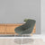 Contemporary Nordic Rectangular Wood Iron Fabric Chair Backrest Armrest For Living Room