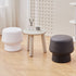 Contemporary Nordic Round Plastic Footstool Backless Armless For Living Room