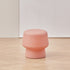 Contemporary Nordic Round Plastic Footstool Backless Armless For Living Room