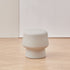 Contemporary Nordic Round Plastic Footstool Backless Armless For Living Room