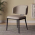 Contemporary Nordic Square Leather Steel Chair Backrest Armless For Living Room