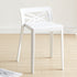 Contemporary Creative Rectangular Plastic Chair Backless Armless For Living Room