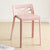 Contemporary Creative Rectangular Plastic Chair Backless Armless For Living Room