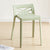 Contemporary Creative Rectangular Plastic Chair Backless Armless For Living Room