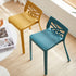 Contemporary Creative Rectangular Plastic Chair Backless Armless For Living Room