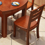 Traditional Vintage Square Solid Wood Dining Chair Backrest For Dining Room