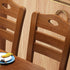 Traditional Vintage Square Solid Wood Dining Chair Backrest For Dining Room