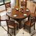 Traditional Vintage Square Solid Wood Dining Chair Backrest For Dining Room