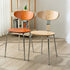 Traditional Vintage Square Board Iron Upholstered Dining Chair Backrest For Dining Room