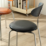 Traditional Vintage Square Board Iron Upholstered Dining Chair Backrest For Dining Room