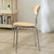 Traditional Vintage Square Board Iron Upholstered Dining Chair Backrest For Dining Room