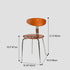 Traditional Vintage Square Board Iron Upholstered Dining Chair Backrest For Dining Room