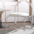 Modern Minimalist Round Sponge Flannel Acrylic Vanity Stool Backrest For Bedroom