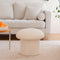 Contemporary Nordic Mushroom Shape Lambskin Low Stool For Living Room