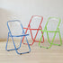 Modern Minimalist Square Acrylic Iron Foldable Chair Backrest For Living Room