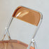 Modern Minimalist Square Acrylic Iron Foldable Chair Backrest For Living Room