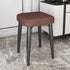 Modern Simplicity Square Upholstered Sponge Latex Carbon Steel Dining Chair For Dining Room