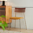 Modern Minimalist Ladderback Cotton Iron Wood Upholstered Dining Chair Backrest For Dining Room