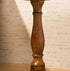 Traditional Vintage Round Tripod Rubber Wood End Table 1-Tier For Living Room