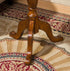 Traditional Vintage Round Tripod Rubber Wood End Table 1-Tier For Living Room