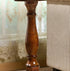 Traditional Vintage Round Tripod Rubber Wood End Table 1-Tier For Living Room