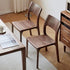 Modern Minimalist Square Walnut Wood Dining Chair Backrest For Dining Room