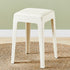 Modern Minimalist Square Upholstered PU Leather PP Plastic Bar Stool For Dining Room