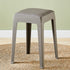 Modern Minimalist Square Upholstered PU Leather PP Plastic Bar Stool For Dining Room