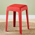 Modern Minimalist Square Upholstered PU Leather PP Plastic Bar Stool For Dining Room